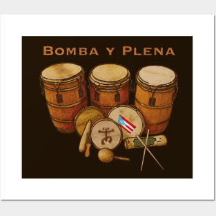 Puerto Rico Bomba y Plena Boricua Posters and Art